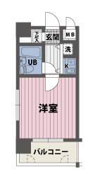 1Kの間取図